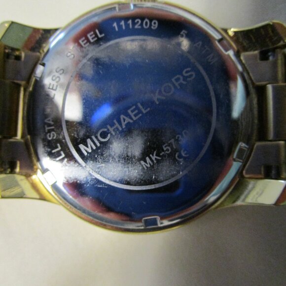 Michael Kors Stainless Steel Watch/ Emerald/Crystal Face - Picture 5 of 9